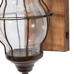 Budget 😍 17" Brown Iron Industrial LED Wall Sconce by Ivory and Iris 🛒 -Cheap Ivory and Iris Store D329846S 6