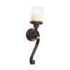 Deals 🤩 20" Brown Iron Traditional Candle Wall Sconce by Ivory and Iris 😍