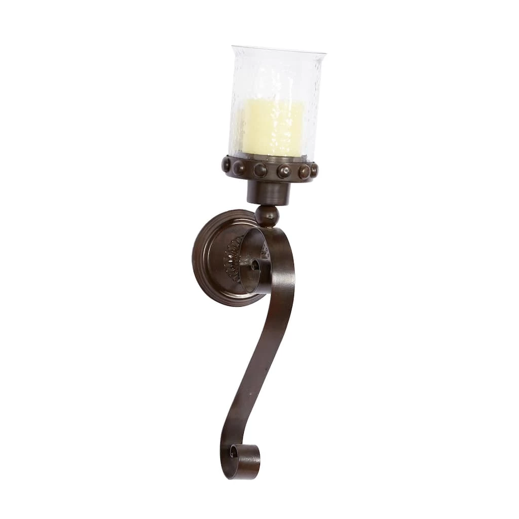 Deals π€© 20" Brown Iron Traditional Candle Wall Sconce by Ivory and Iris π 1 Deals π€© 20" Brown Iron Traditional Candle Wall Sconce by Ivory and Iris π