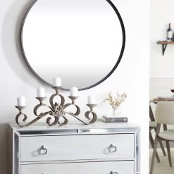 Budget ❤️ 23'' Gray Iron Rustic Candle Holder by Ivory and Iris 🎉 -Cheap Ivory and Iris Store D329860S 12