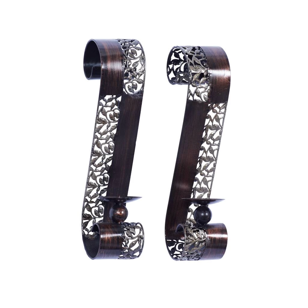 Best Sale β 20" Brown Metal Traditional Wall Sconce, 2ct. by Ivory and Iris π 2 Best Sale β 20" Brown Metal Traditional Wall Sconce, 2ct. by Ivory and Iris π - Image 2