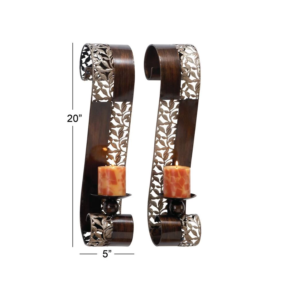 Best Sale β 20" Brown Metal Traditional Wall Sconce, 2ct. by Ivory and Iris π 6 Best Sale β 20" Brown Metal Traditional Wall Sconce, 2ct. by Ivory and Iris π - Image 6