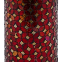 Promo ✔️ Red Metal Glam Candle Holder Set, 4", 7" & 11" by Ivory and Iris 🌟 -Cheap Ivory and Iris Store D329902S 6