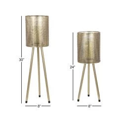 Best Pirce 💯 Gold Metal Industrial Lantern with Legs Set by Ivory and Iris ❤️ 11 Best Pirce 💯 Gold Metal Industrial Lantern with Legs Set by Ivory and Iris ❤️ -Cheap Ivory and Iris Store D329906S 4