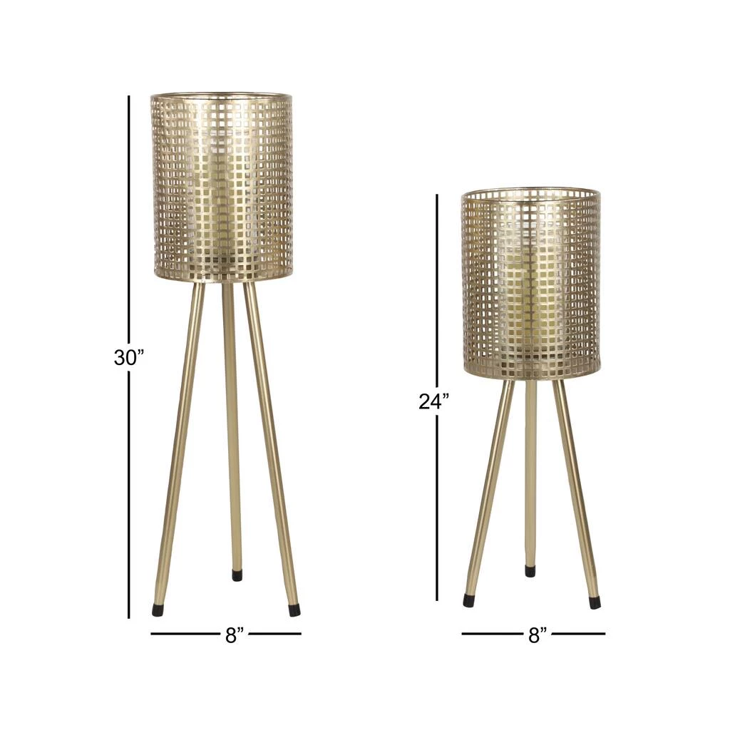 Best Pirce 💯 Gold Metal Industrial Lantern with Legs Set by Ivory and Iris ❤️ 4 Best Pirce 💯 Gold Metal Industrial Lantern with Legs Set by Ivory and Iris ❤️ - Image 4