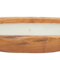 Wholesale ❤️ 10" Natural Brown Teak Wood Boat Candle by Ivory and Iris 😉 -Cheap Ivory and Iris Store D330215S 5