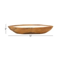 Wholesale ❤️ 10" Natural Brown Teak Wood Boat Candle by Ivory and Iris 😉 -Cheap Ivory and Iris Store D330215S 7