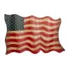Outlet 🛒 Metal Vintage American Flag Wall Decor by Ivory and Iris 🥰