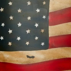 Outlet 🛒 Metal Vintage American Flag Wall Decor by Ivory and Iris 🥰 -Cheap Ivory and Iris Store D352620S 3