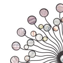 Discount 💯 Multicolor Modern Ornamental Metal Wall Decor by Ivory and Iris 🧨 -Cheap Ivory and Iris Store D352630S 5