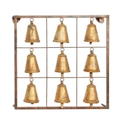 Budget 🛒 Brass Bells Metal Eclectic Wall Decor by Ivory and Iris 🧨