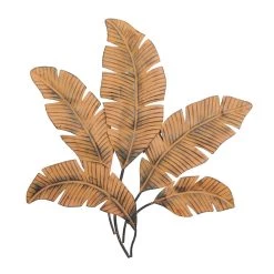 Flash Sale 🌟 Brown Palm Leaves Rustic Metal Wall Decor by Ivory and Iris ✨