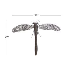 Best Sale ❤️ Brown Dragonfly Metal Rustic Wall Decor by Ivory and Iris 😍 -Cheap Ivory and Iris Store D352637S 10