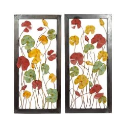 Wholesale 🥰 Multicolor Metal Traditional Floral Wall Decor by Ivory and Iris 🌟