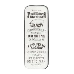 Outlet 🥰 Black & White Metal Farmhouse Sign Wall Decor by Ivory and Iris ❤️ -Cheap Ivory and Iris Store D352645S 3