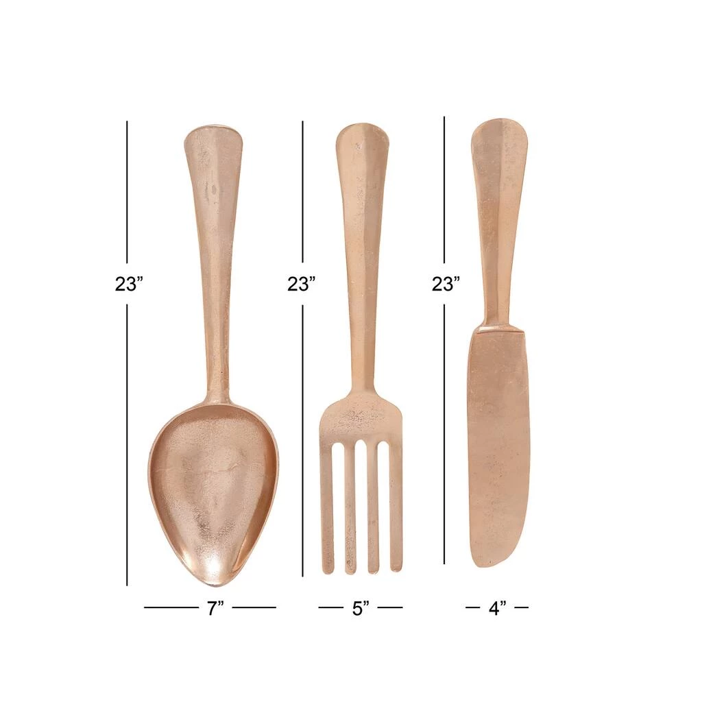 Best Pirce π Rose Gold Aluminum Utensils Wall Décor Set by Ivory and Iris 𧨠4 Best Pirce π Rose Gold Aluminum Utensils Wall Décor Set by Ivory and Iris 𧨠- Image 4