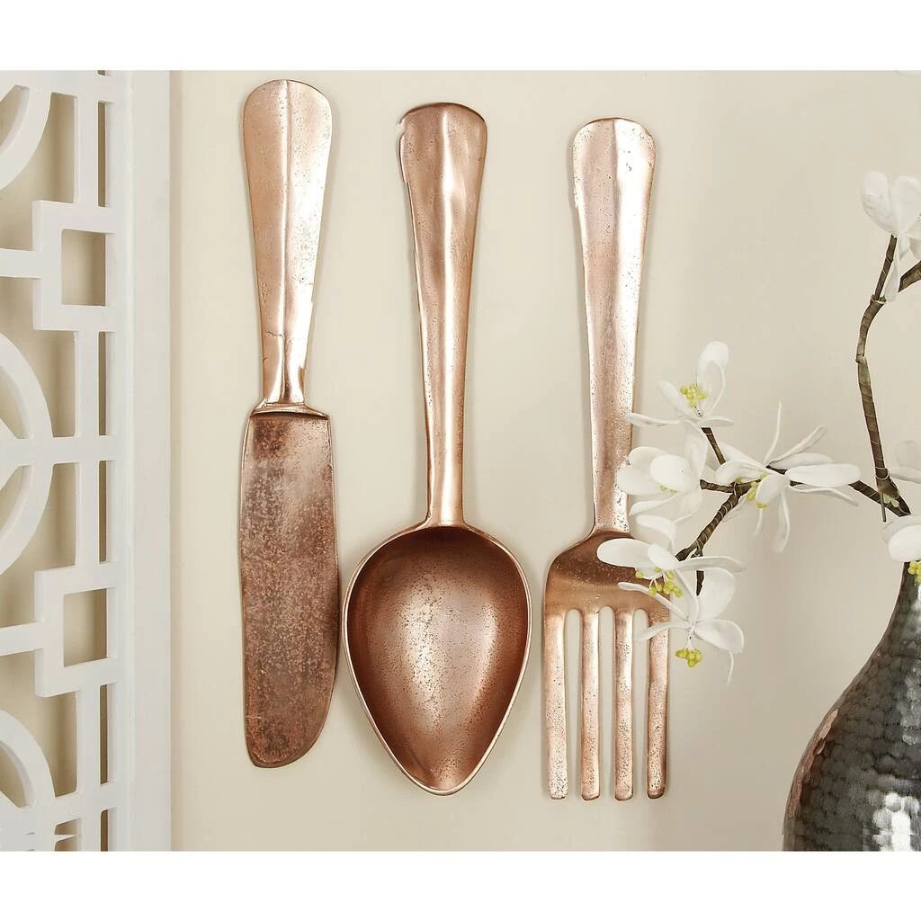 Best Pirce π Rose Gold Aluminum Utensils Wall Décor Set by Ivory and Iris 𧨠3 Best Pirce π Rose Gold Aluminum Utensils Wall Décor Set by Ivory and Iris 𧨠- Image 3