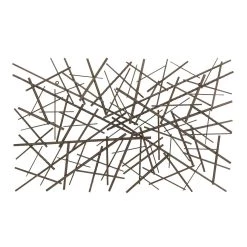Outlet 🌟 Dark Gray Contemporary Abstract Metal Wall Decoration by Ivory and Iris ⭐