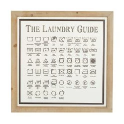 Wholesale 🛒 Farmhouse Laundry Guide Wooden Wall Sign by Ivory and Iris ✨