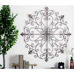 Deals 🌟 Brown Metal Rustic Wall Decoration by Ivory and Iris 😀 -Cheap Ivory and Iris Store D352677S 5