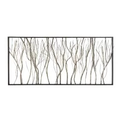 Wholesale ✨ Silver Metal Contemporary Tree Branch Wall Decoration by Ivory and Iris ⌛