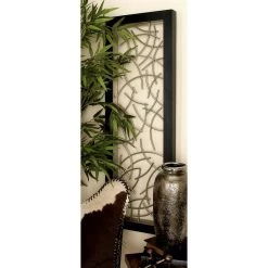 Budget ❤️ Black Contemporary Abstract Metal Wall Decoration by Ivory and Iris 🛒 -Cheap Ivory and Iris Store D352689S 7