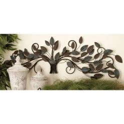 Deals 🎉 Blue Metal Traditional Tree Branches Wall Decoration by Ivory and Iris ✔️ -Cheap Ivory and Iris Store D352690S 8