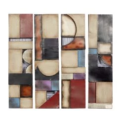 Best Pirce ⭐ Modern Abstract Metal Wall Décor Set by Ivory and Iris 💯