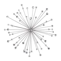 Budget 💯 Silver Contemporary Metal Wall Decoration by Ivory and Iris ✨