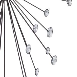 Budget 💯 Silver Contemporary Metal Wall Decoration by Ivory and Iris ✨ -Cheap Ivory and Iris Store D352695S 4