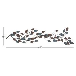 Cheapest 🎉 Rustic Metal Traditional Leaves Wall Decoration by Ivory and Iris ⌛ -Cheap Ivory and Iris Store D352696S 7