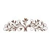 Best Pirce 🥰 Brown Traditional Scroll & Leaf Metal Wall Accent by Ivory and Iris ✨
