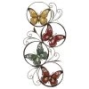 Cheap 😀 Multi Colored Scrollwork Butterflies Metal Outdoor Wall Accent by Ivory and Iris ⭐