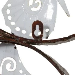 Cheap 😀 Multi Colored Scrollwork Butterflies Metal Outdoor Wall Accent by Ivory and Iris ⭐ -Cheap Ivory and Iris Store D352701S 5