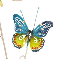 Top 10 ❤️ Multi Colored Butterfly Metal Outdoor Wall Accent by Ivory and Iris 😉 -Cheap Ivory and Iris Store D352704S 4