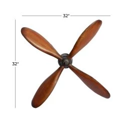 Wholesale 😉 Brown Metal Industrial Propellor Wall Decor Set by Ivory and Iris ❤️ -Cheap Ivory and Iris Store D352714S 7