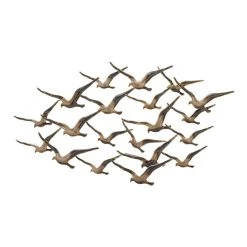 New 🔥 Gold Iron Coastal Birds Wall Décor by Ivory and Iris 👏