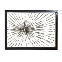 Buy 😍 Silver Starburst Dashes Design Metal Wall Art by Ivory and Iris 🤩