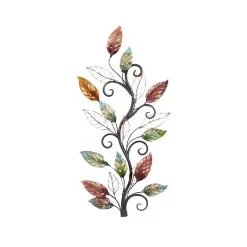 Discount ⭐ 36" Multicolor Metal Traditional Floral Wall Décor by Ivory and Iris 😍