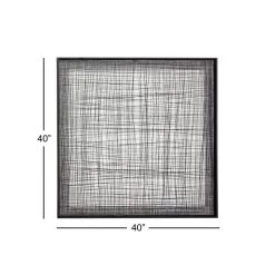 Top 10 ✨ 40" Black Modern Abstract Metal Wall Décor by Ivory and Iris 😀 -Cheap Ivory and Iris Store D352736S 5