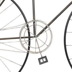 Promo ⭐ Black Iron Bicycle Vintage Wall Décor by Ivory and Iris 🤩 -Cheap Ivory and Iris Store D352739S 3