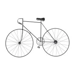 Promo ⭐ Black Iron Bicycle Vintage Wall Décor by Ivory and Iris 🤩 -Cheap Ivory and Iris Store D352739S 5