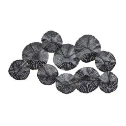 Brand new 🥰 46" Silver Metal Contemporary Floral Wall Décor by Ivory and Iris ❤️ -Cheap Ivory and Iris Store D352740S 5