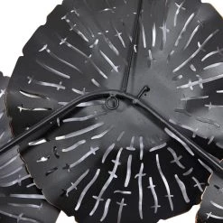 Brand new 🥰 46" Silver Metal Contemporary Floral Wall Décor by Ivory and Iris ❤️ -Cheap Ivory and Iris Store D352740S 6