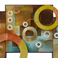 Brand new 😉 36" Multicolor Geometric Abstract Art Wall Décor by Ivory and Iris ⌛ -Cheap Ivory and Iris Store D352741S 3