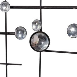 Budget 💯 42" Silver Glam Abstract Metal Wall Décor by Ivory and Iris 🔥 -Cheap Ivory and Iris Store D352743S 3