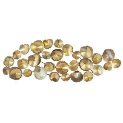 Buy 🤩 62" Gold Contemporary Ornamental Metal Wall Décor by Ivory and Iris 🔥