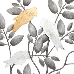 Buy ⭐ 37" Black Metal Traditional Birds Wall Décor by Ivory and Iris 🎉 -Cheap Ivory and Iris Store D352750S 3