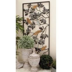 Buy ⭐ 37" Black Metal Traditional Birds Wall Décor by Ivory and Iris 🎉 -Cheap Ivory and Iris Store D352750S 9