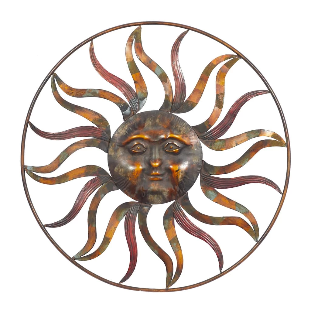 Budget ⭐ 36" Rustic Sun Outdoor Wall Décor by Ivory and Iris 🧨 1 Budget ⭐ 36" Rustic Sun Outdoor Wall Décor by Ivory and Iris 🧨